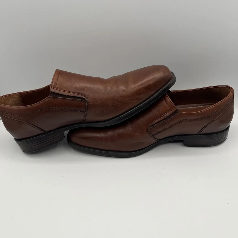 Johnston & Murphy XC4 Stanton Waterproof Leather Slip On Loafers Dress Shoes 12M
